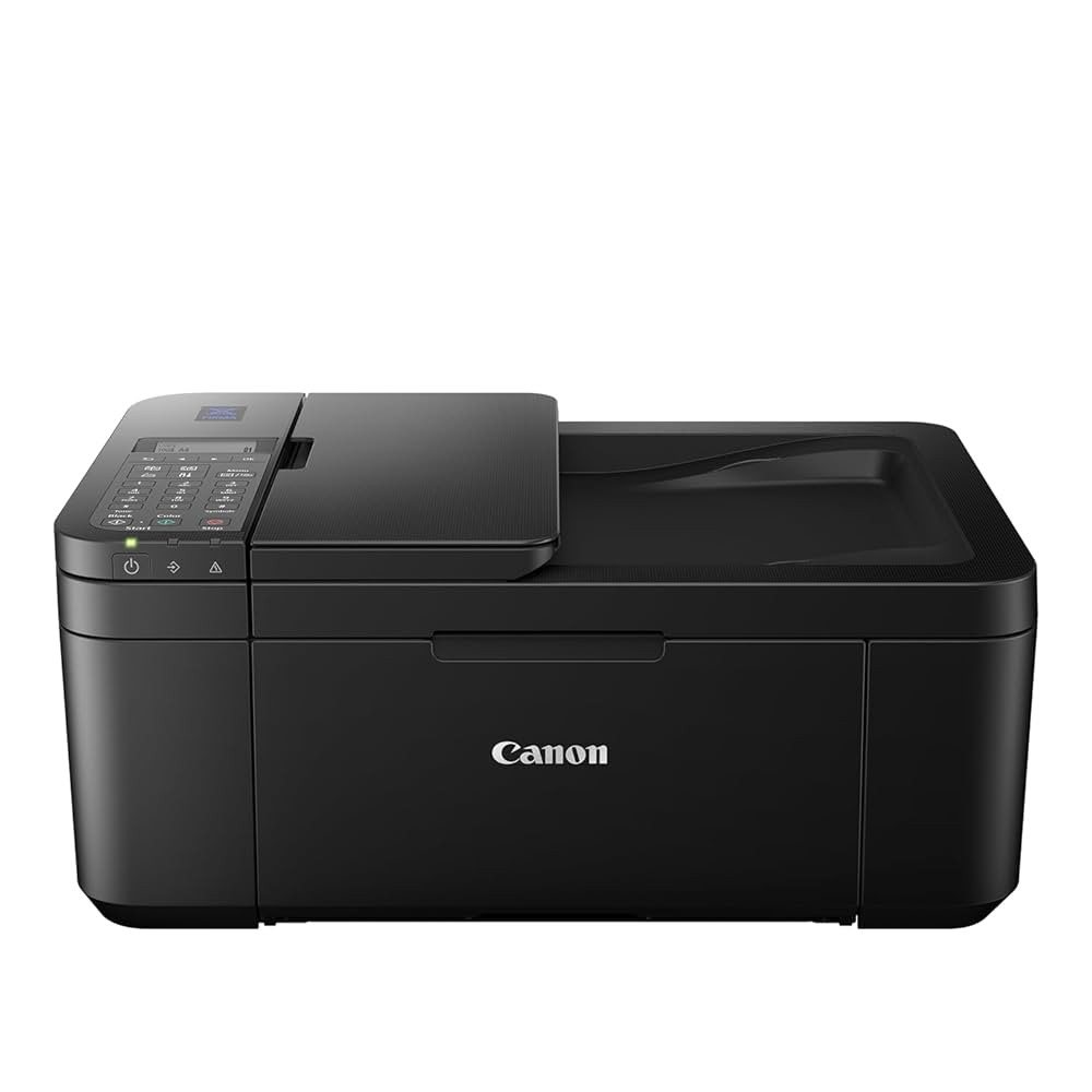 Canon E4570 Multi-function WiFi Color Inkjet Printer with Voice Activated Printing Google Assistant and Alexa with Auto Duplex feature and Auto-document feeder  (Ink Cartridge)