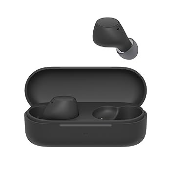 Sony WF-C510 Wireless Bluetooth Earbuds with Mic, TWS, in Ear, Ambient Sound Mode, Small and Comfortable, IPX4, Quick Charge, Multipoint Connectivity, Customized EQ, Up to 22 Hours Battery- Black